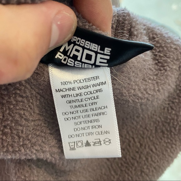 NWOT XS Eastern Mountain Sports Purple Zip Up Fleece Jacket - Picture 6 of 6